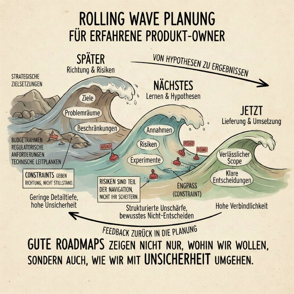 Rolling Wave Planning Phasen: Später, Nächstes, Jetzt - Von Hypothesen zu Ergebnissen